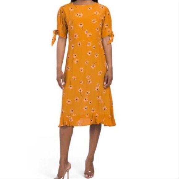 Faithfull the Brand Emilia Midi Floral Dress Size US 8/ Large - Picture 1 of 16